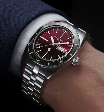 Favre Leuba Deep Raider Day Date Burgundy