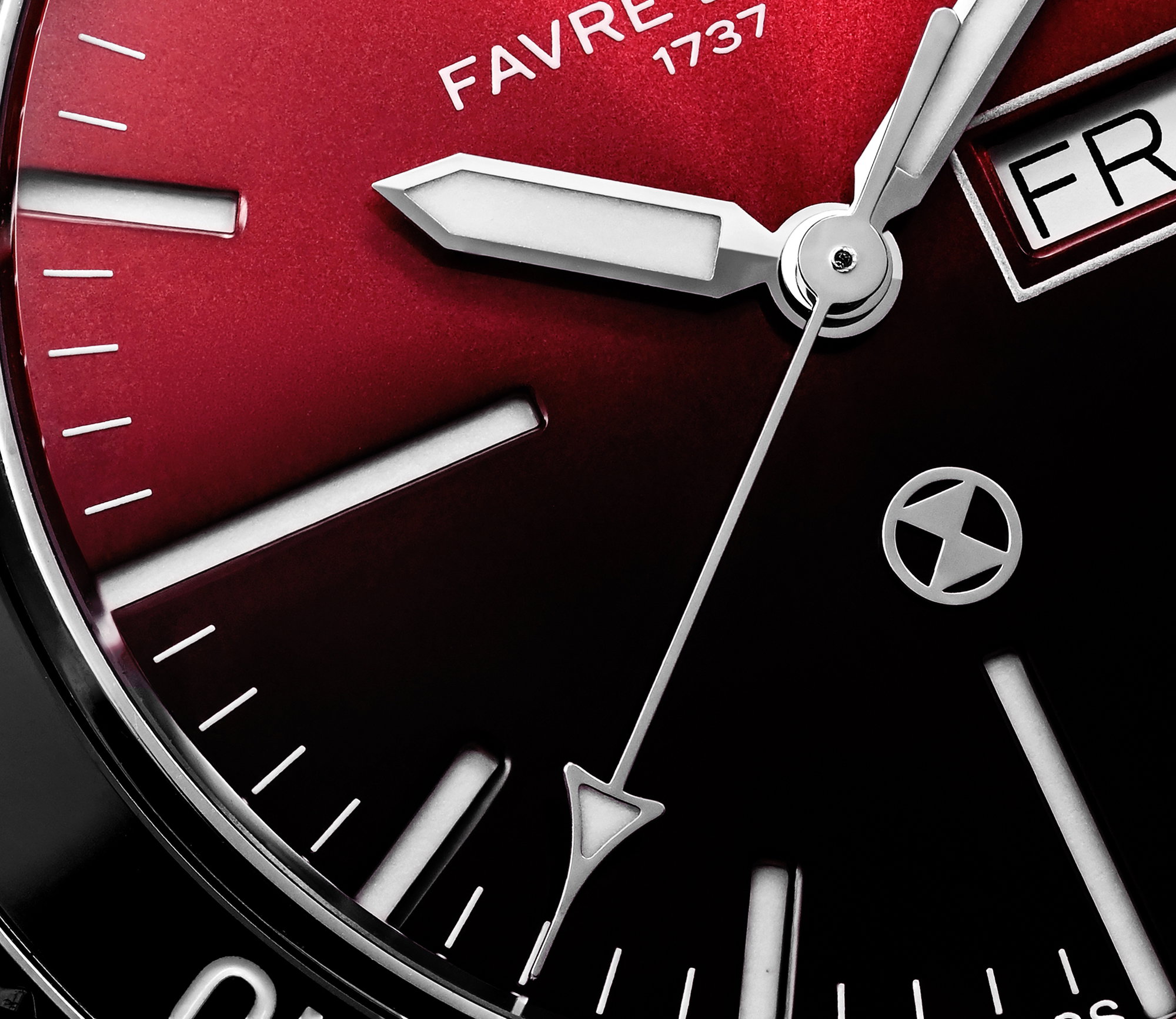 Favre Leuba Deep Raider Day Date Burgundy