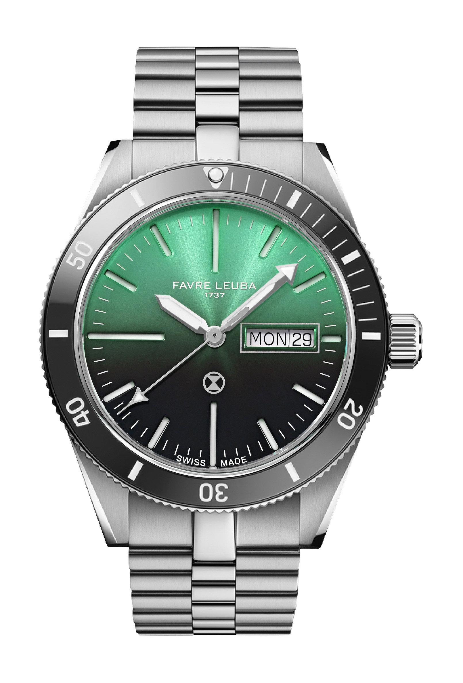 Favre Leuba Deep Raider Day Date Green