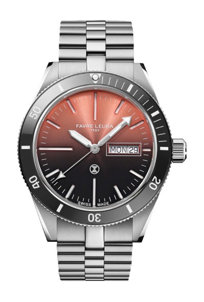 Favre Leuba Deep Raider Day Date Salmon