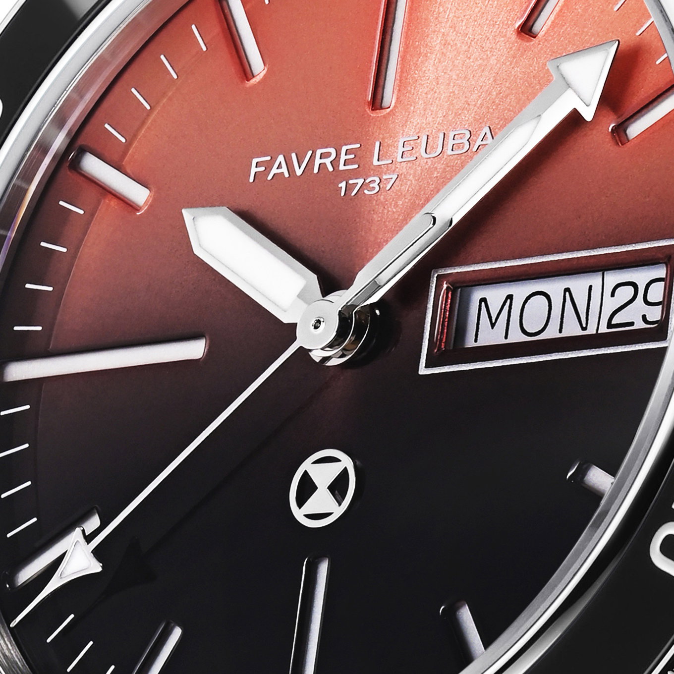 Favre Leuba Deep Raider Day Date Salmon