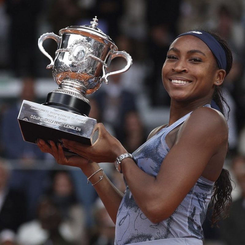 Coco Gauff at Roland Garros