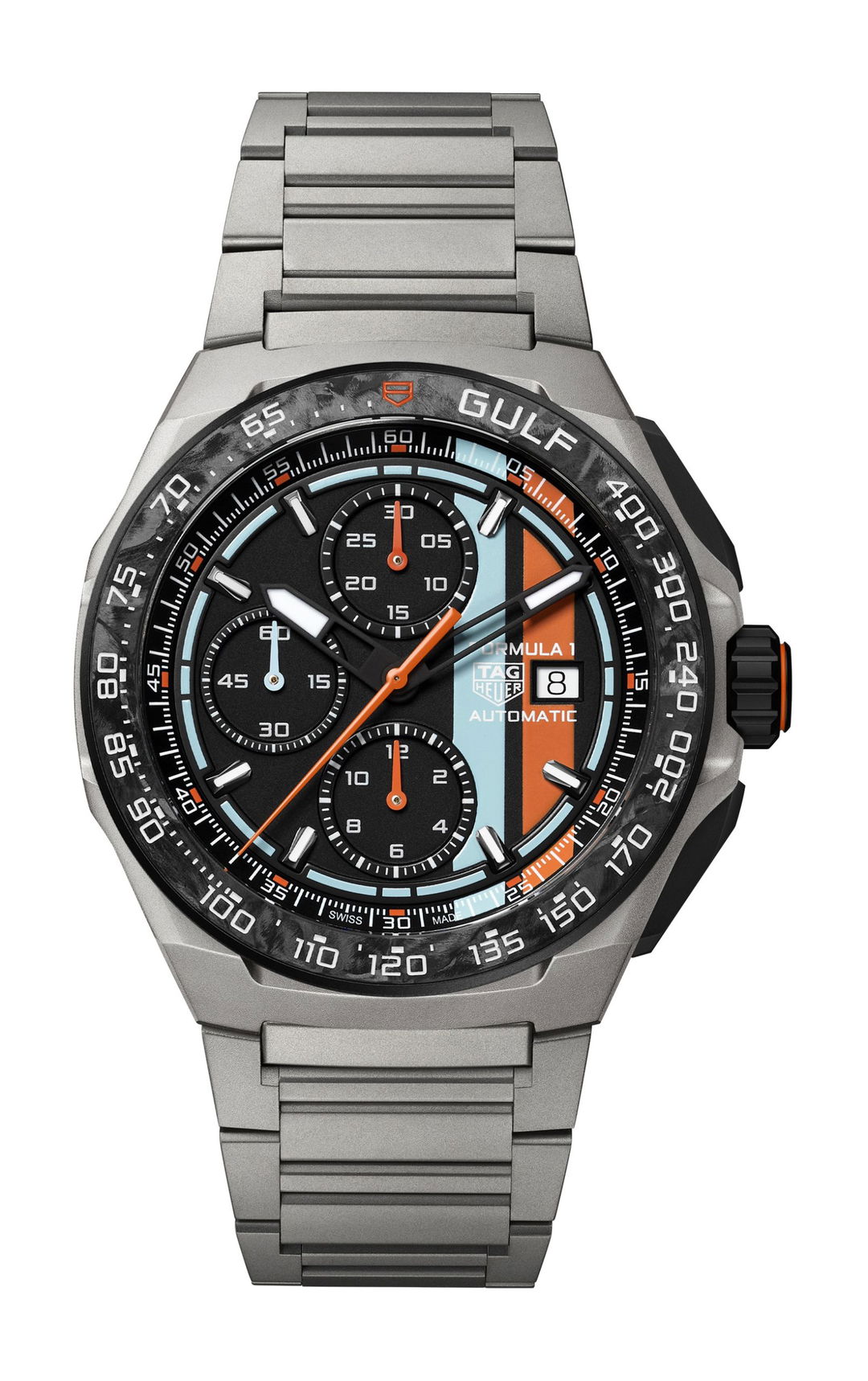 TAG Heuer Formula 1 Automatic Chronograph x Gulf – $6,300