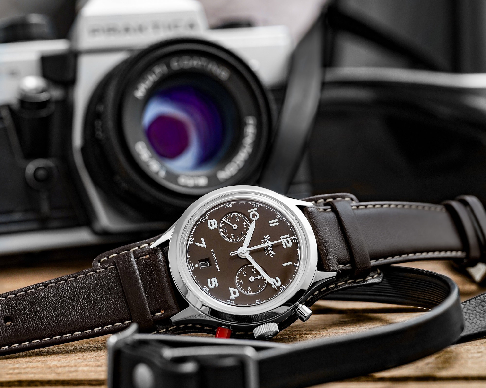 Hanhart 417 ES Mocha Flyback Date