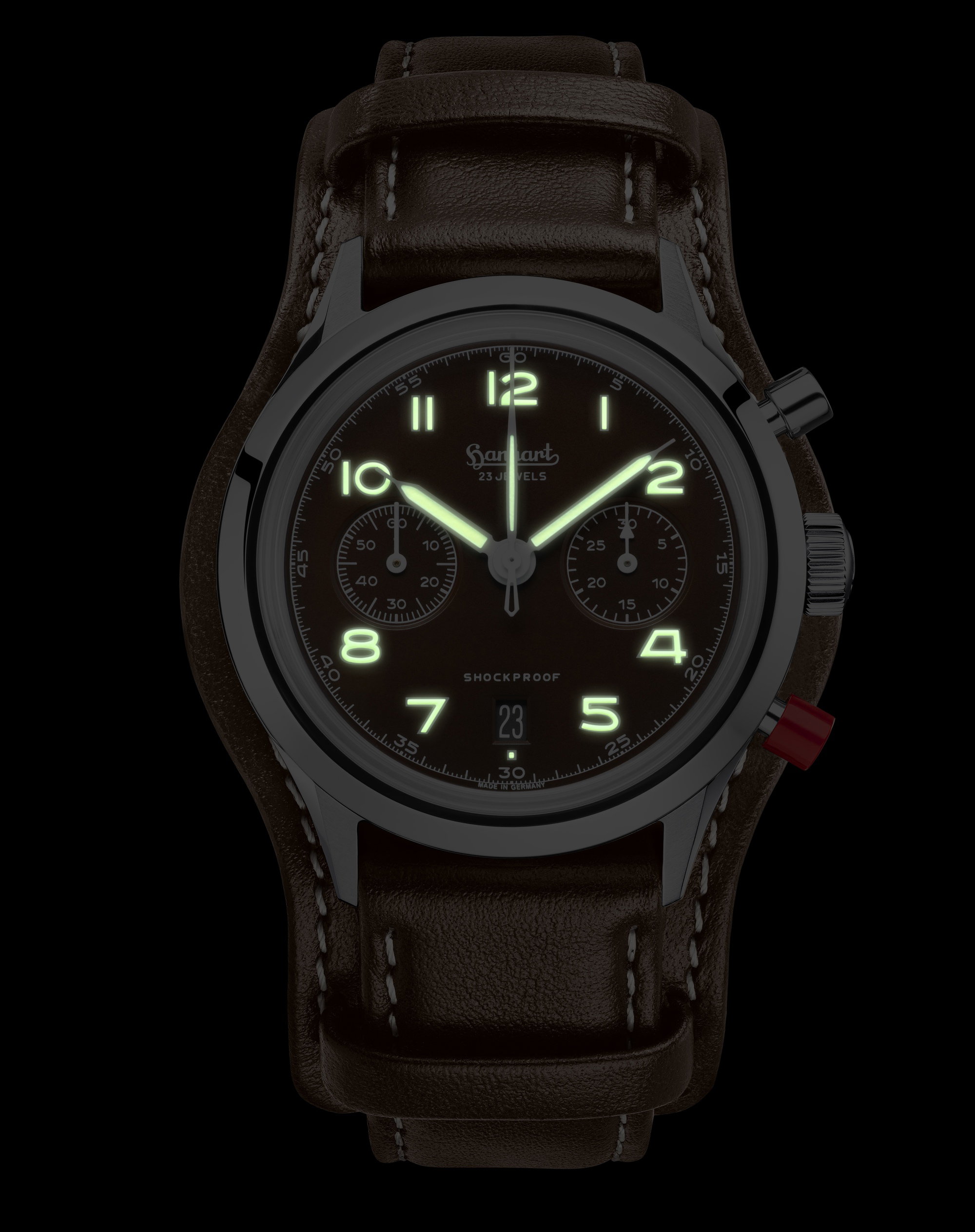 Hanhart 417 ES Mocha Flyback Date