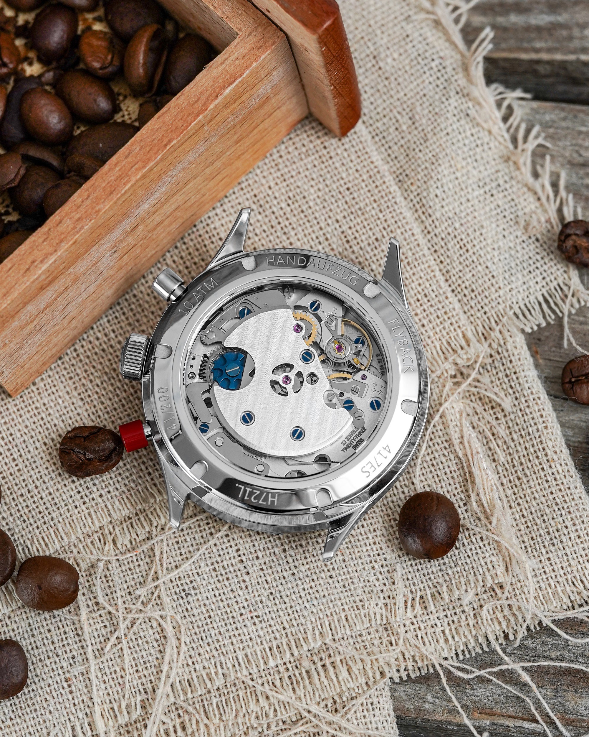 Hanhart 417 ES Mocha Flyback Date