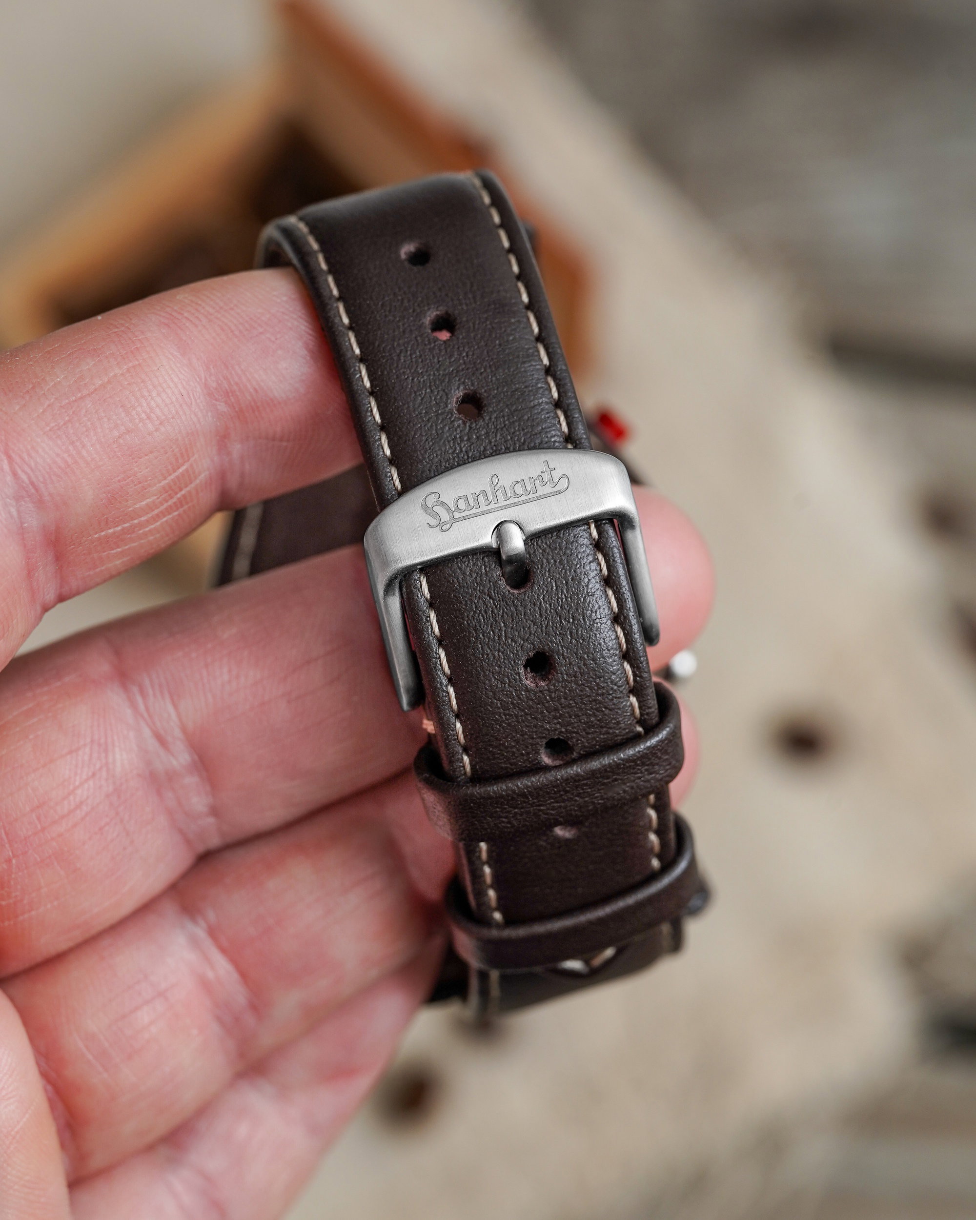 Hanhart 417 ES Mocha Flyback Date