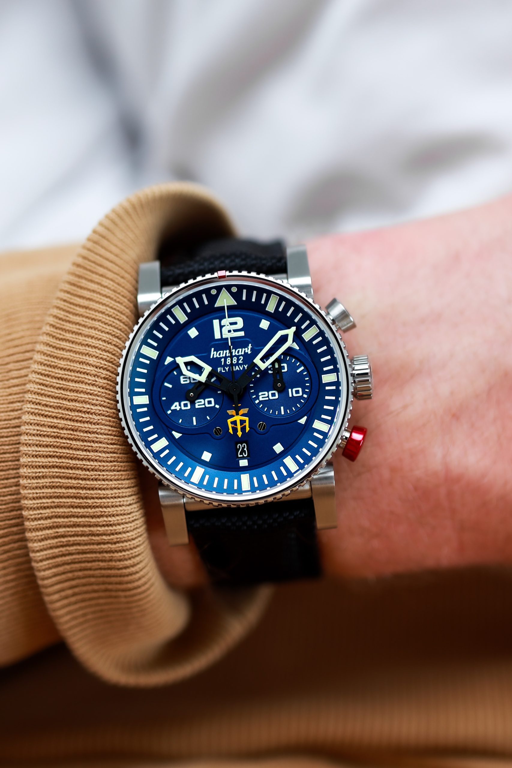 Hanhart PRIMUS Fly Navy PVD MFG3