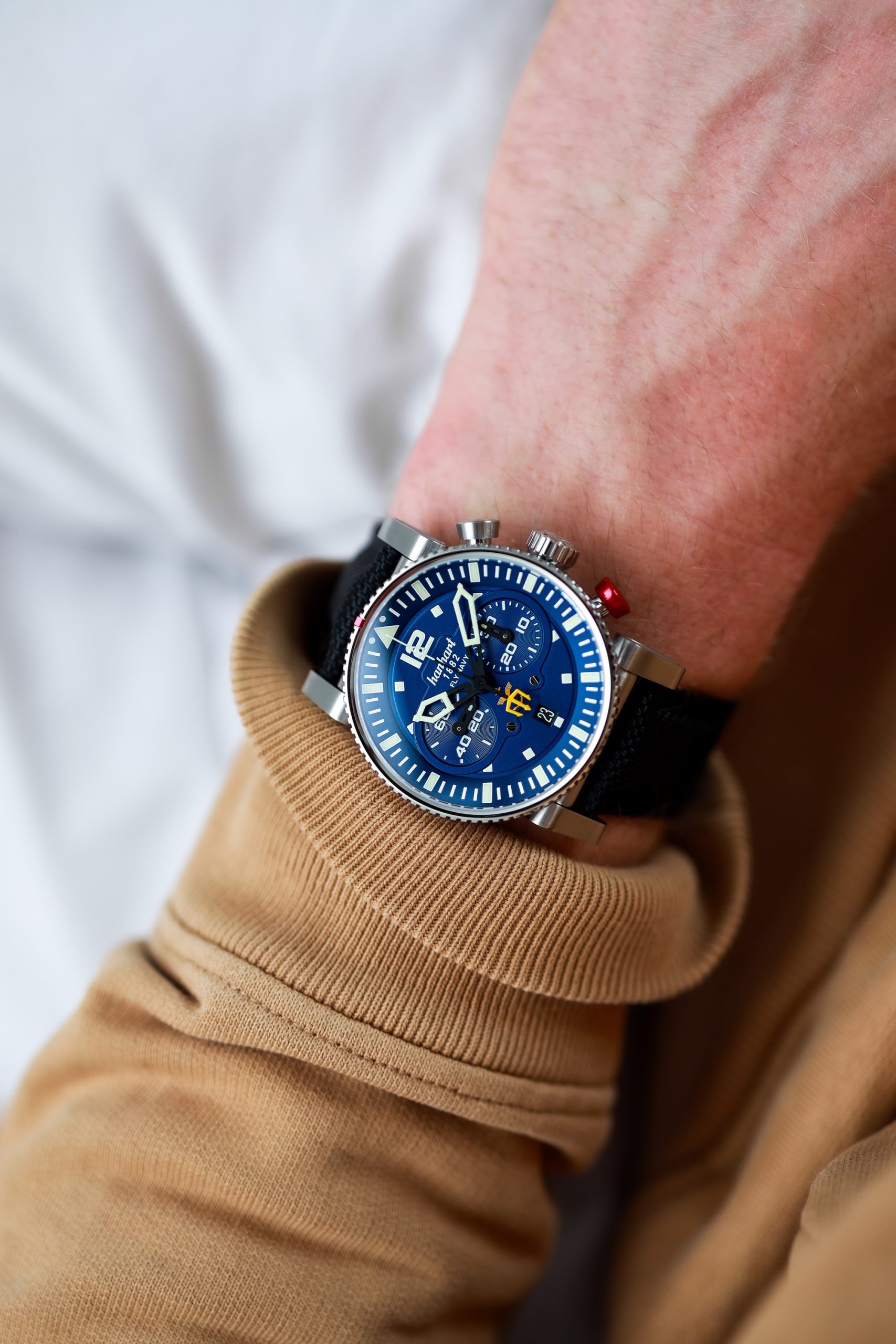 Hanhart PRIMUS Fly Navy PVD MFG3