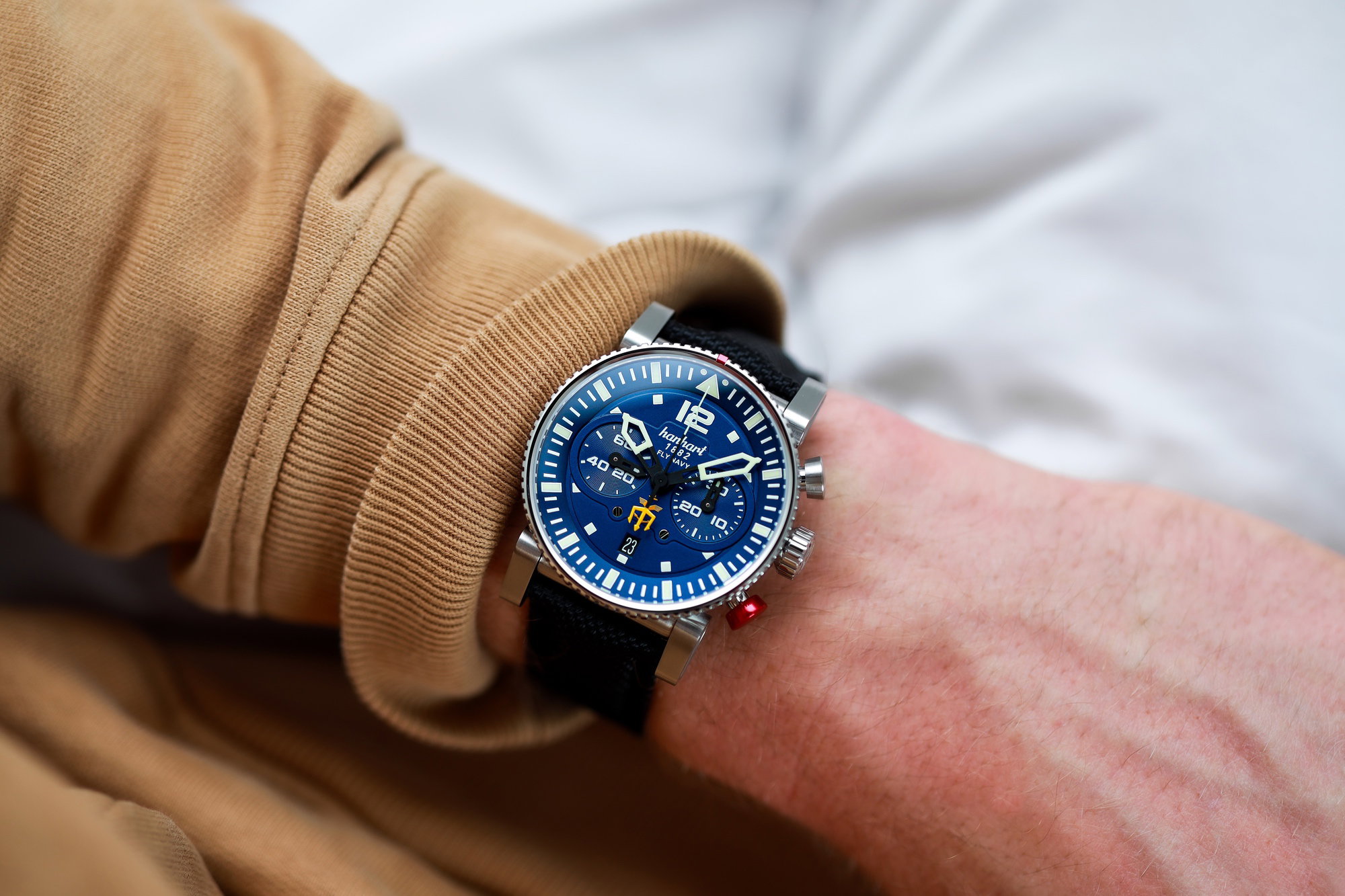 Hanhart PRIMUS Fly Navy PVD MFG3