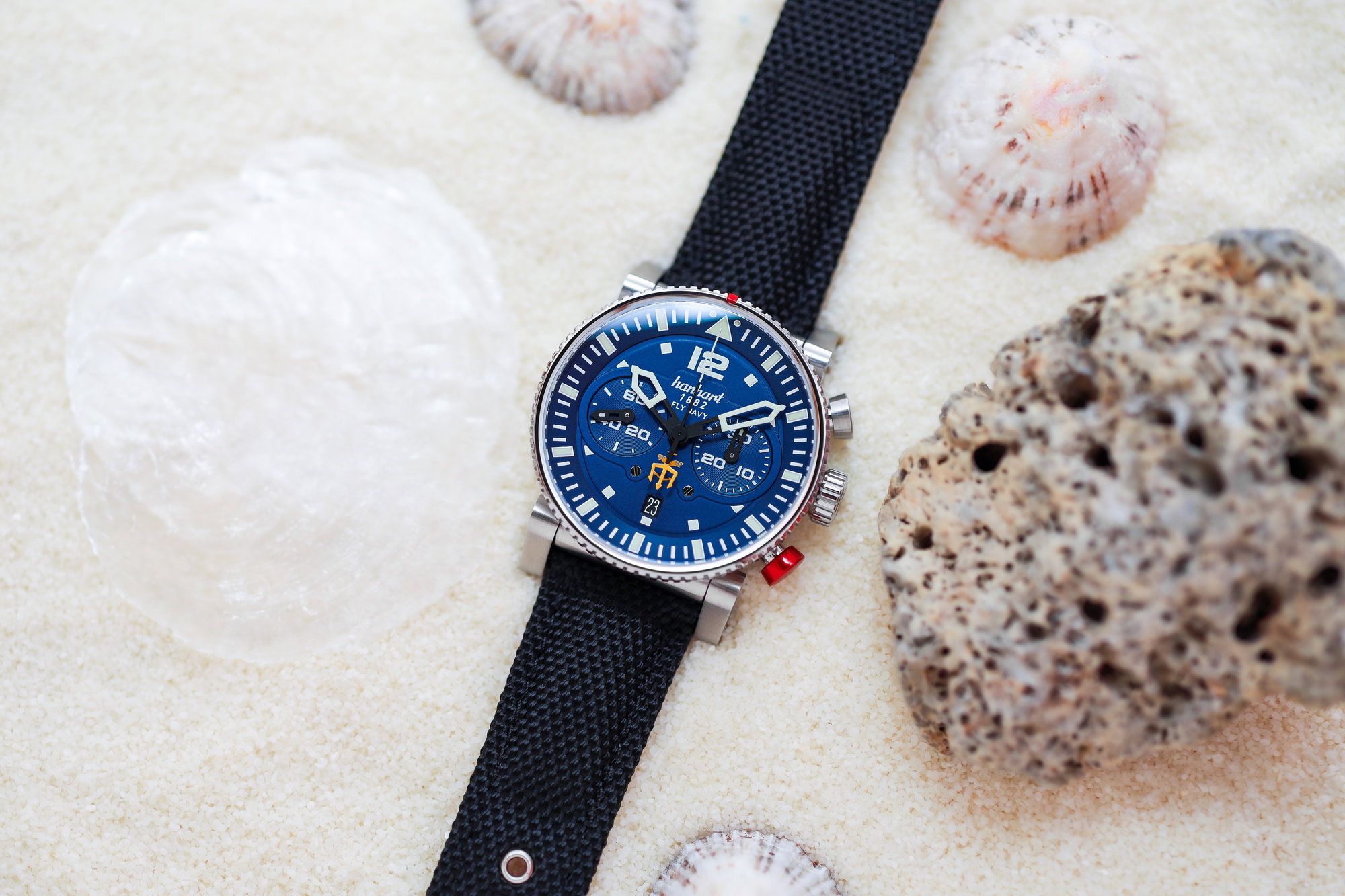 Hanhart PRIMUS Fly Navy PVD MFG3