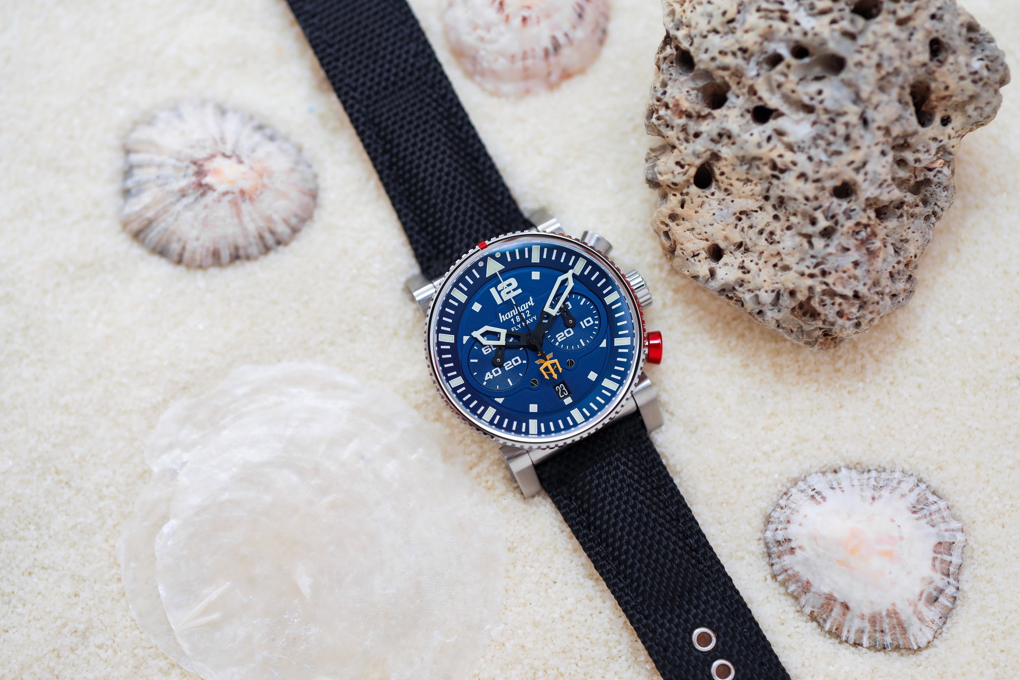 Hanhart PRIMUS Fly Navy PVD MFG3