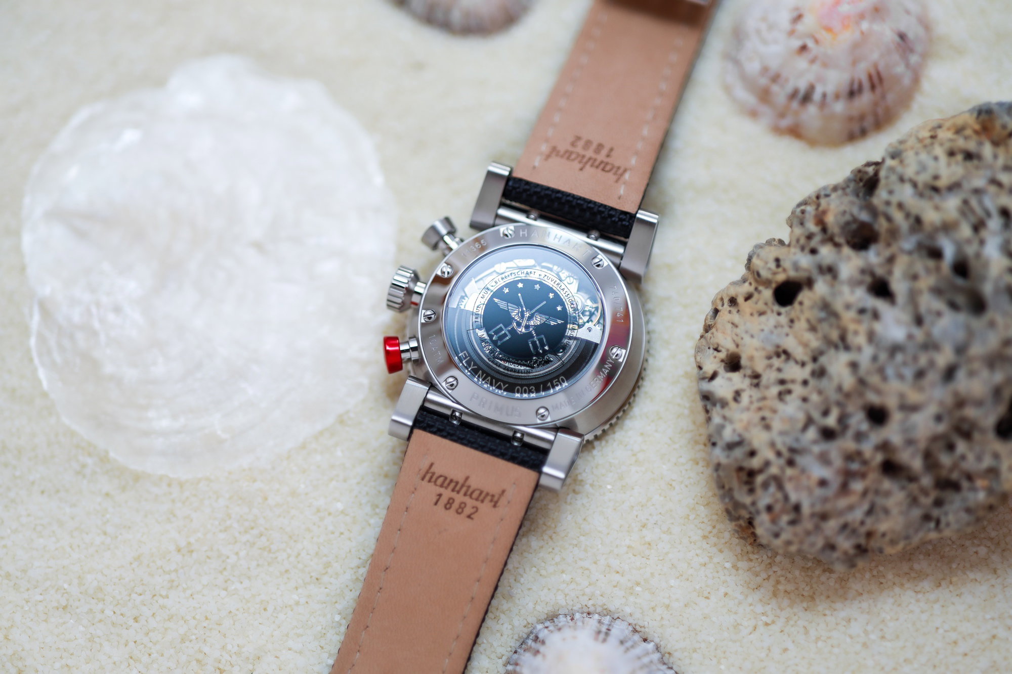 Hanhart PRIMUS Fly Navy PVD MFG3