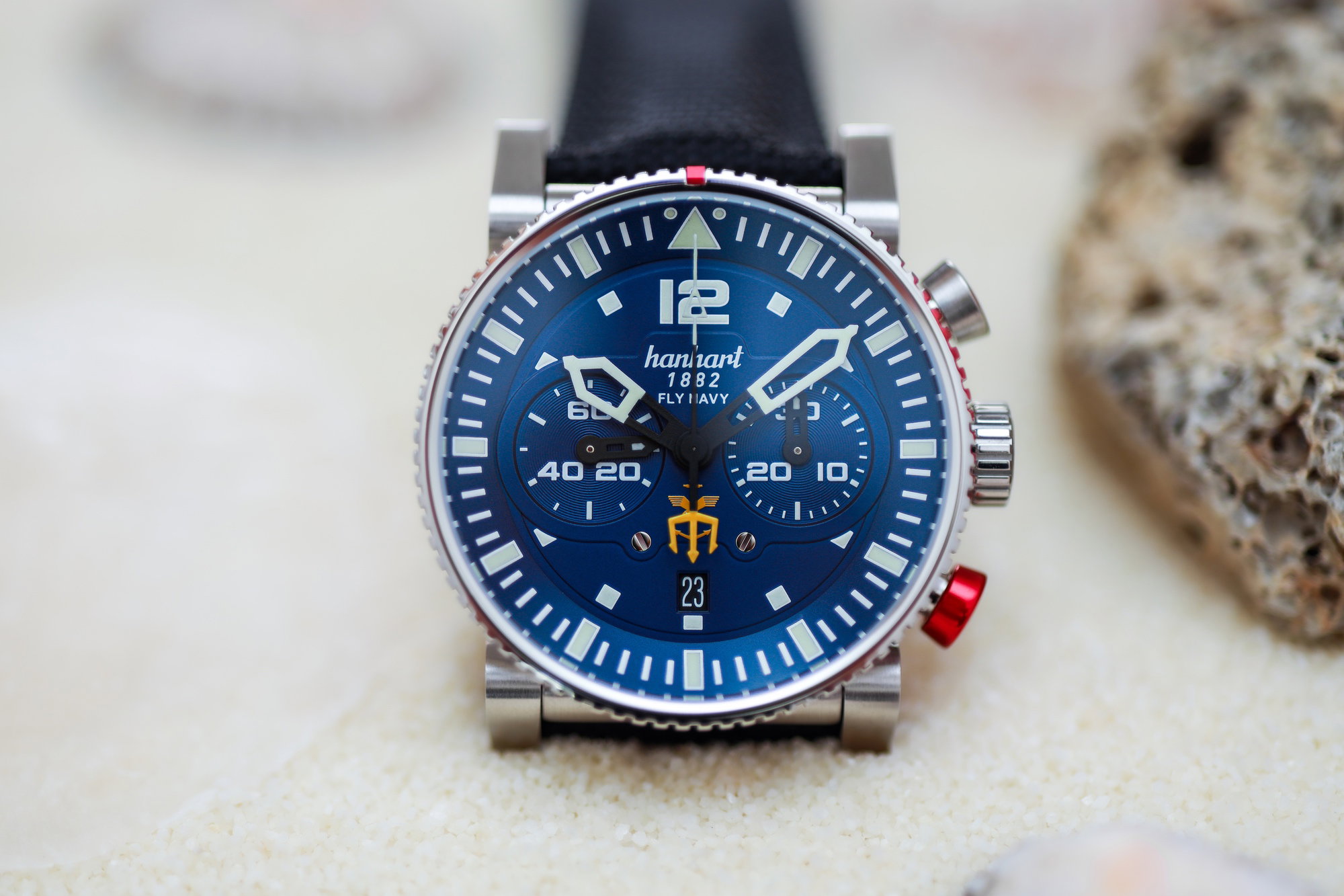 Hanhart PRIMUS Fly Navy PVD MFG3