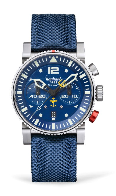 Hanhart PRIMUS Fly Navy Steel MFG5