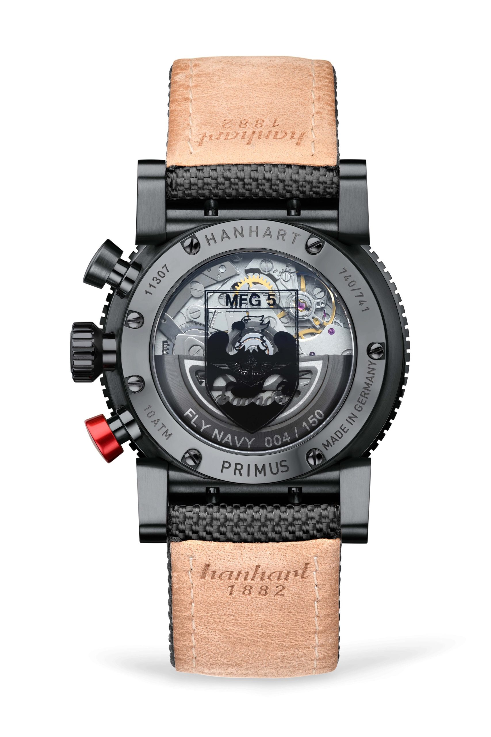 Hanhart PRIMUS Fly Navy PVD MFG5