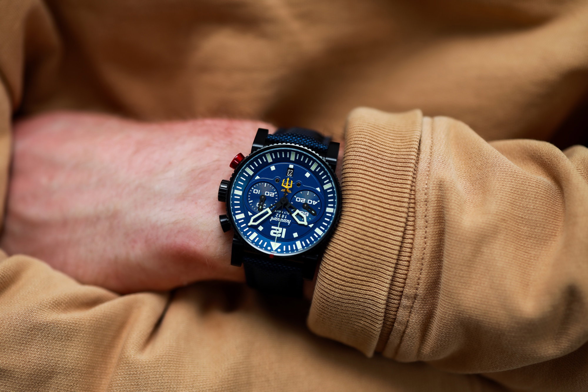 Hanhart PRIMUS Fly Navy PVD MFG5
