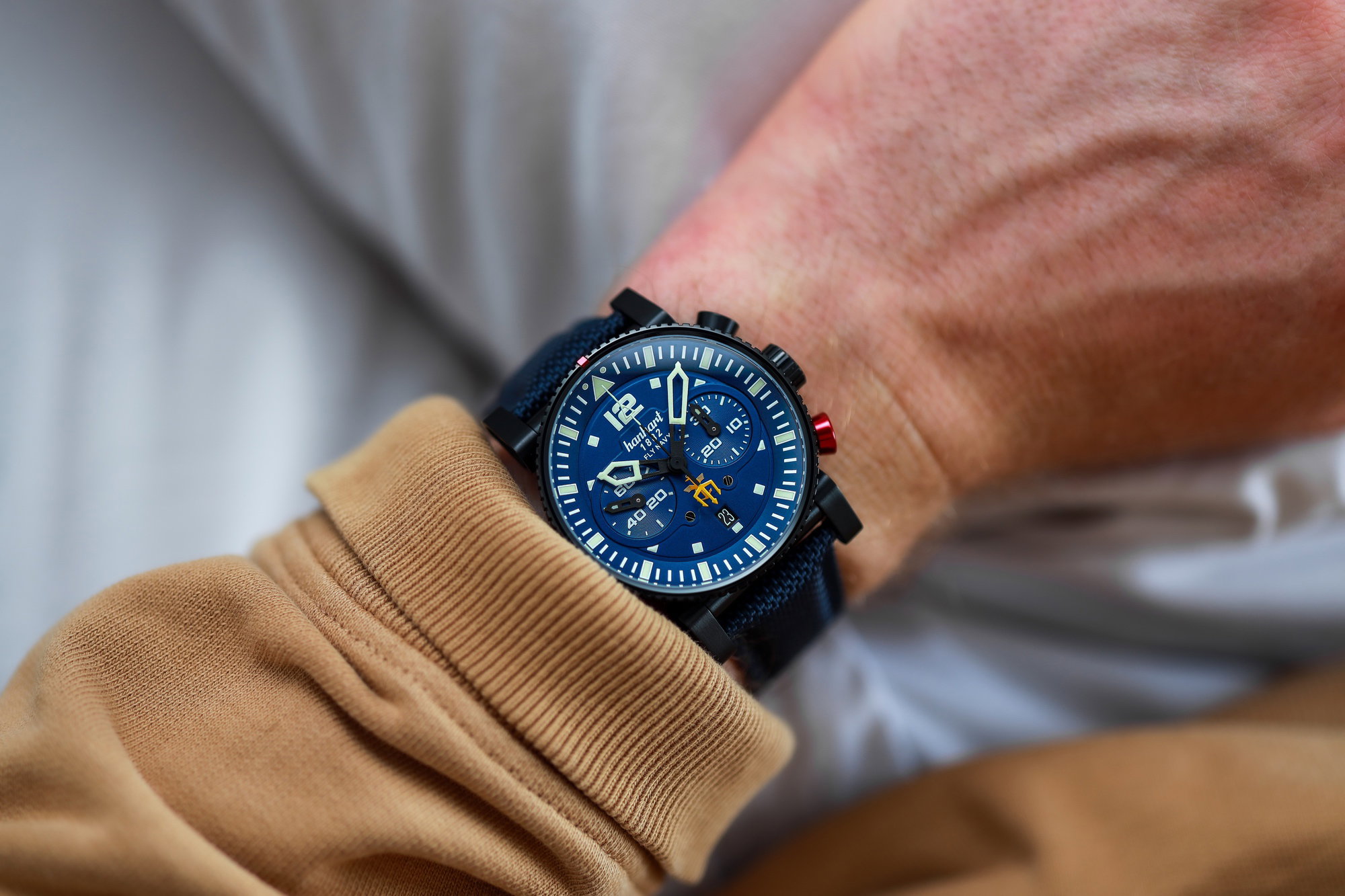 Hanhart PRIMUS Fly Navy PVD MFG5