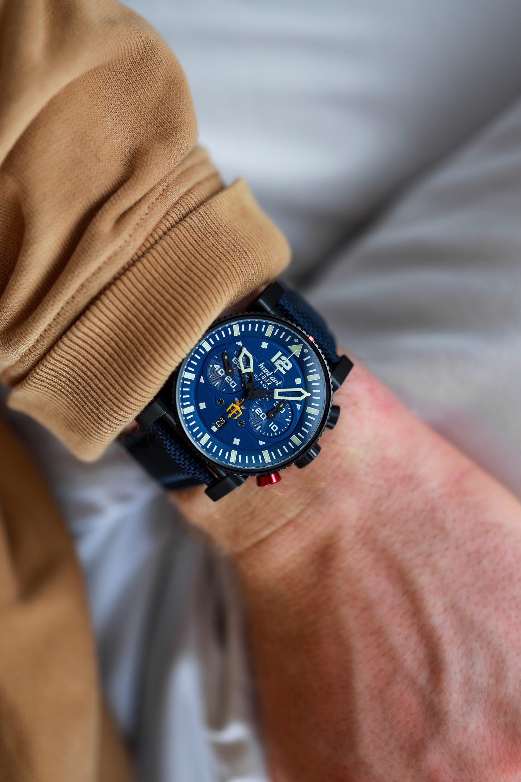 Hanhart PRIMUS Fly Navy PVD MFG5