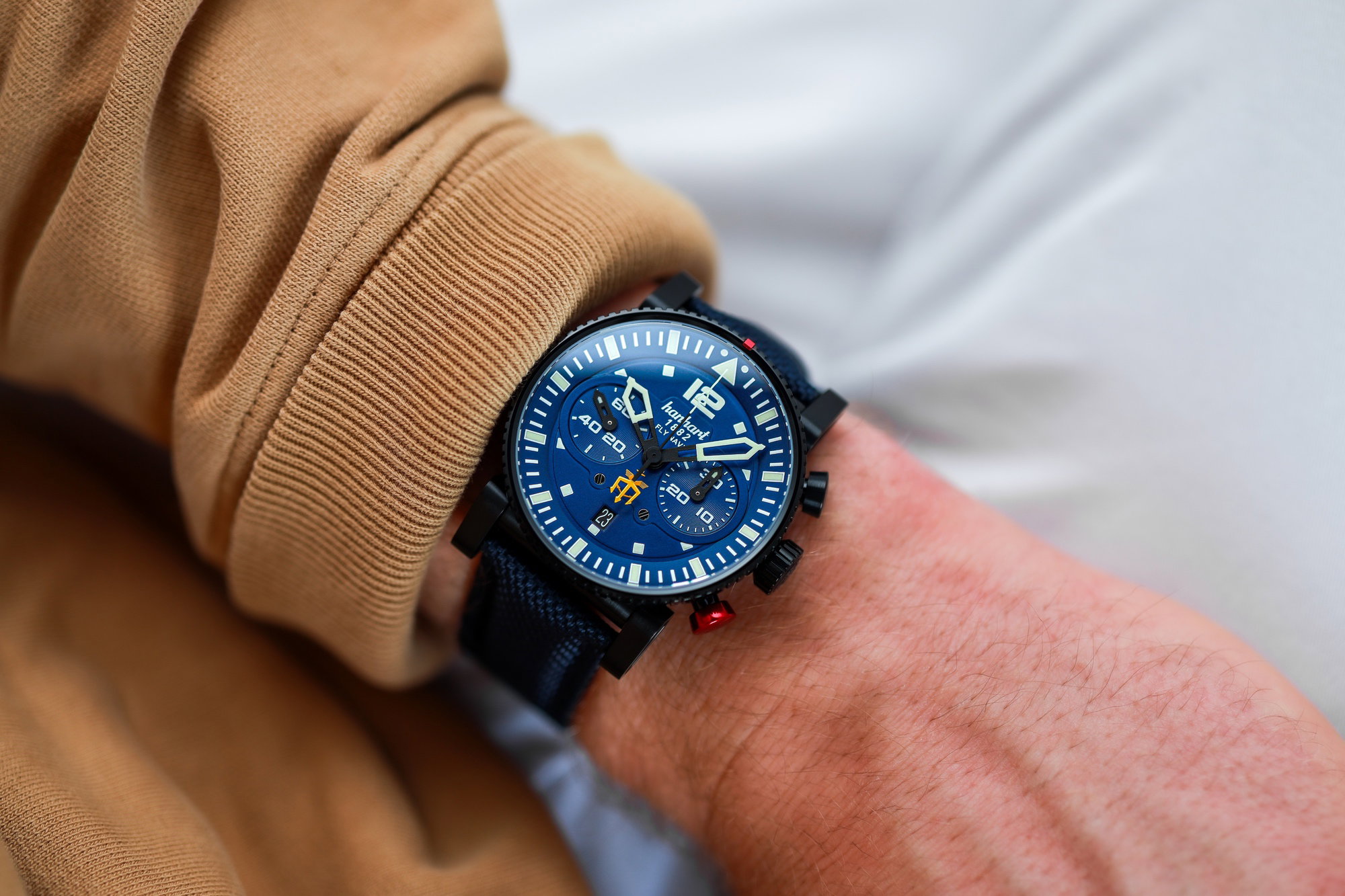 Hanhart PRIMUS Fly Navy PVD MFG5