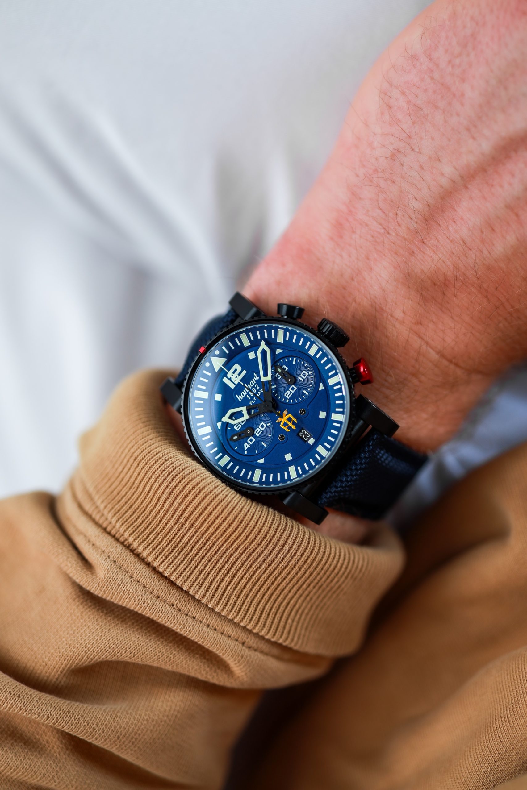 Hanhart PRIMUS Fly Navy PVD MFG5