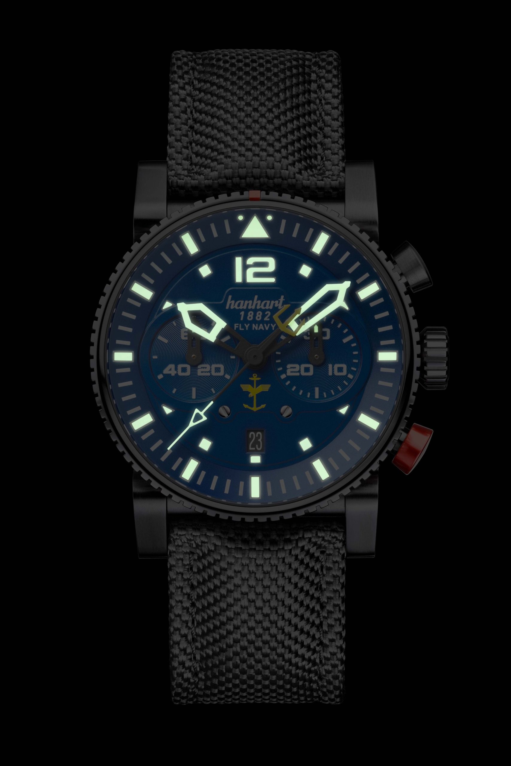 Hanhart PRIMUS Fly Navy PVD MFG5