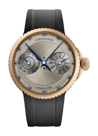 Chronoswiss PULSE GMT Frosted Guilloche Gold