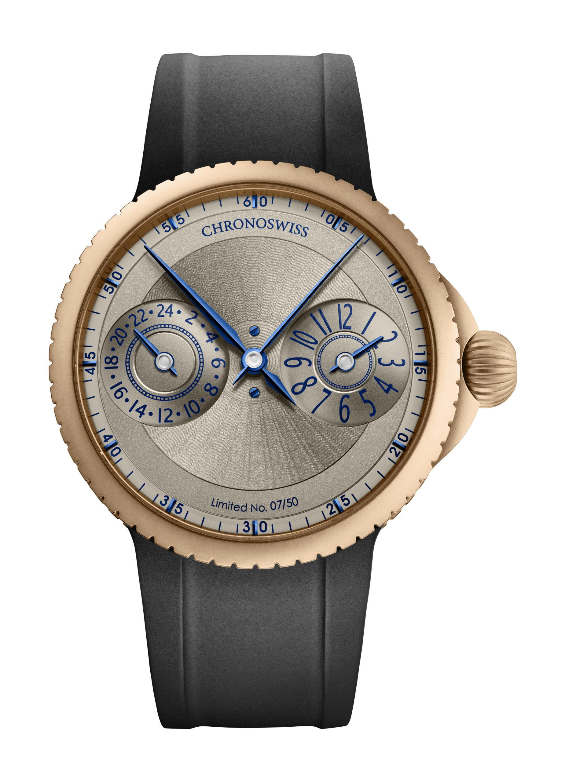 Chronoswiss PULSE GMT Frosted Guilloche Gold