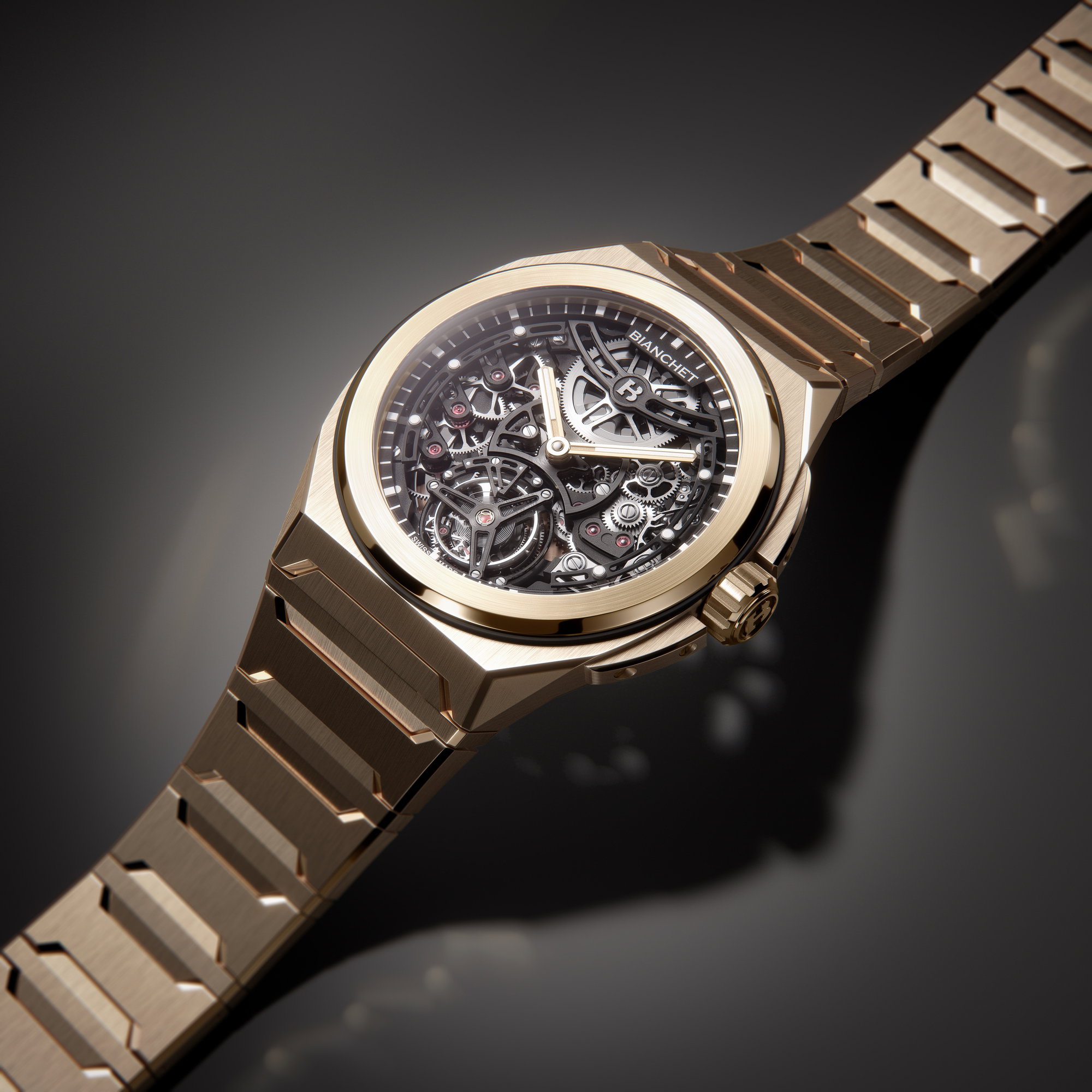 Rotondo Ultrafino Rose Gold Skeleton - Image 4