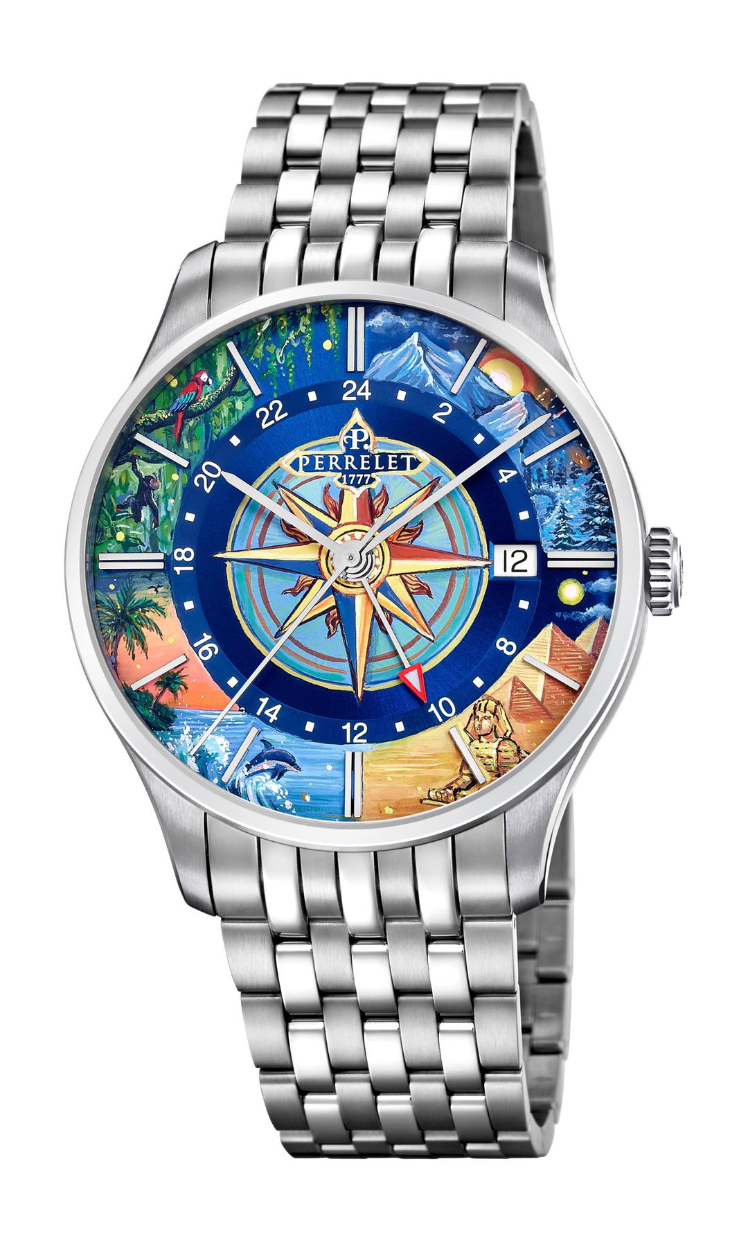 Perrelet Weekend GMT Atlas – A1304/S1 – $3,450
