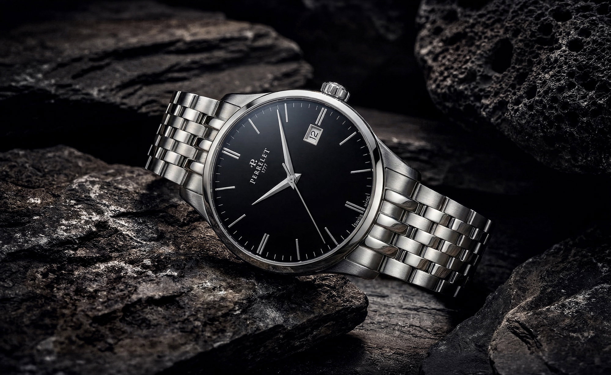 Perrelet Weekend 3 Hands Black Onyx – A1300/0 – $1,815