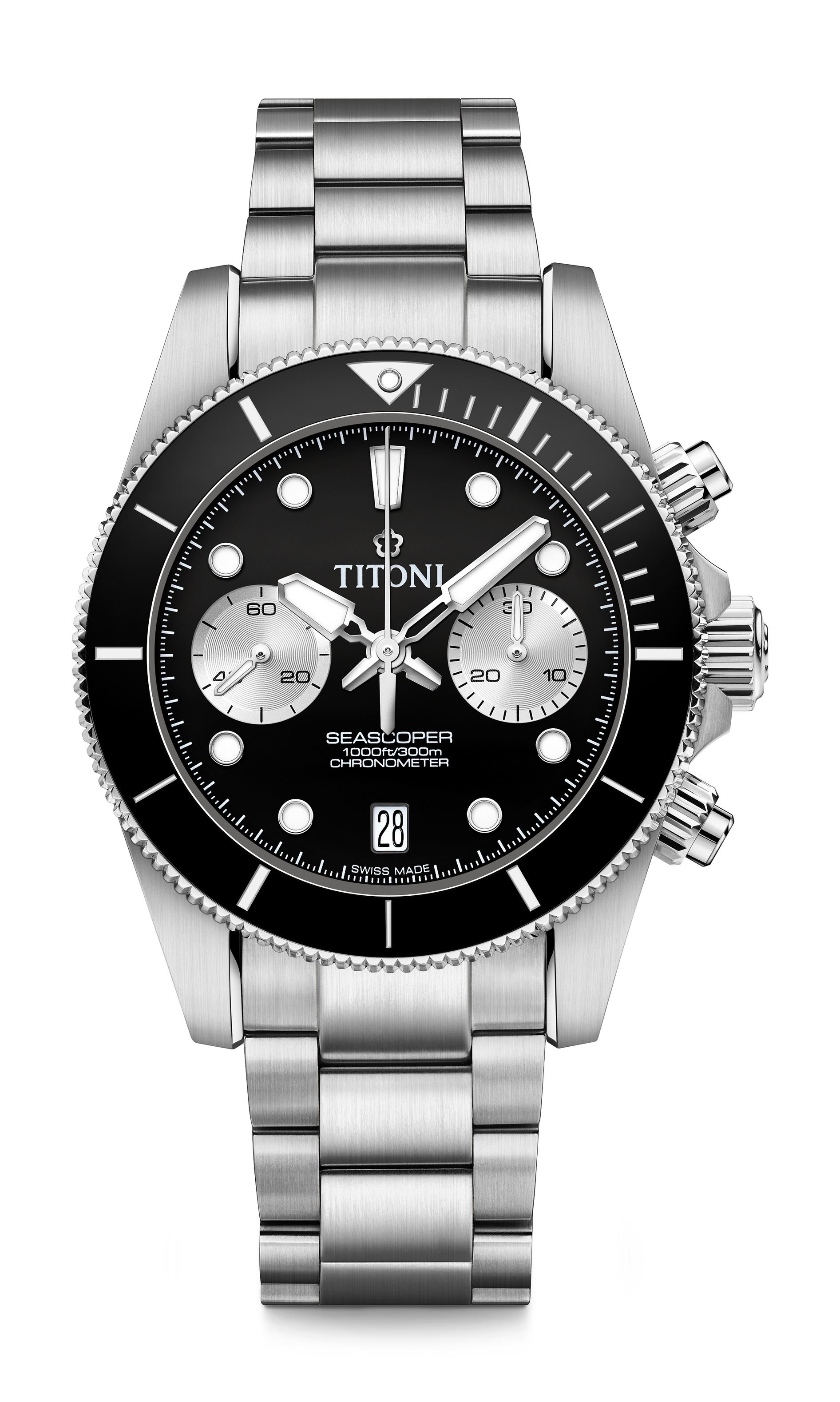 Titoni Seascoper 300 Bi-Compax Chronograph – 94300 S-BK-733