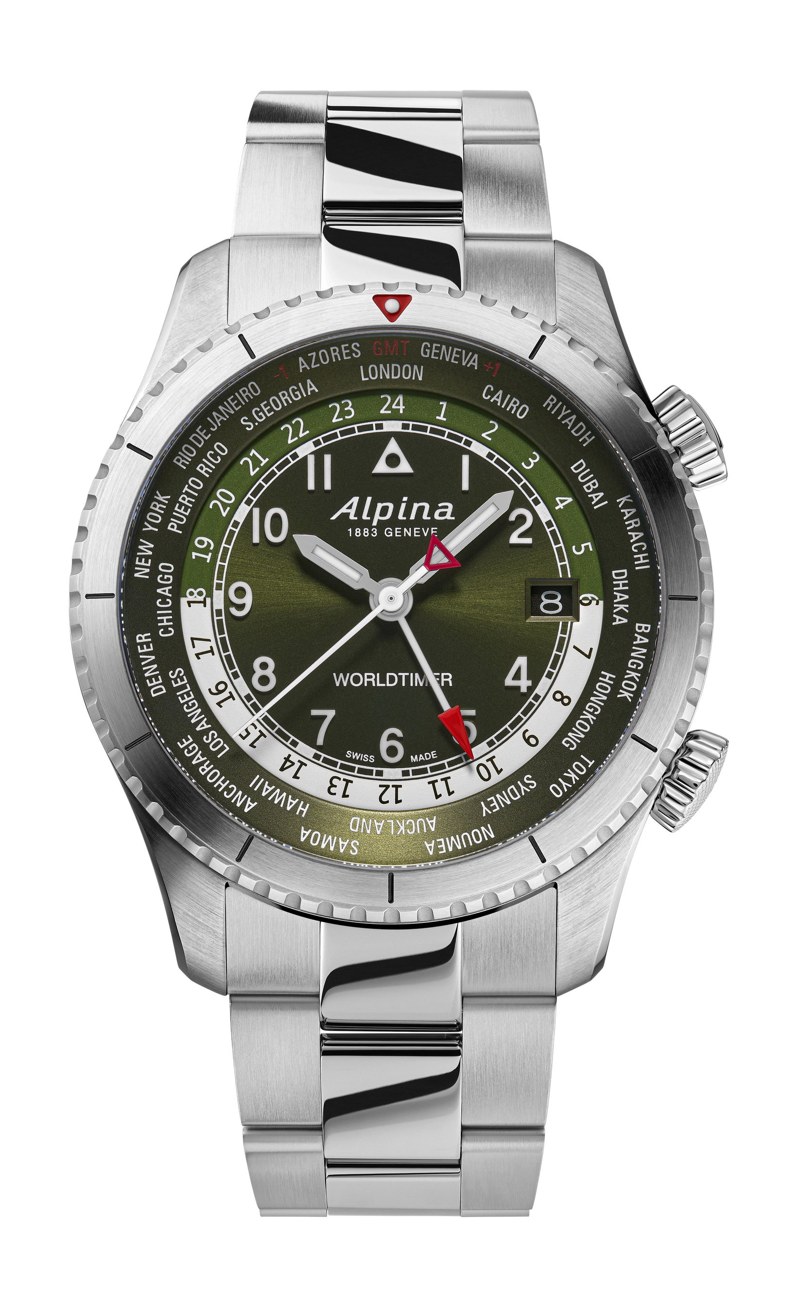 Alpina Startimer Pilot Quartz Worldtimer – AL-255GR4S26B