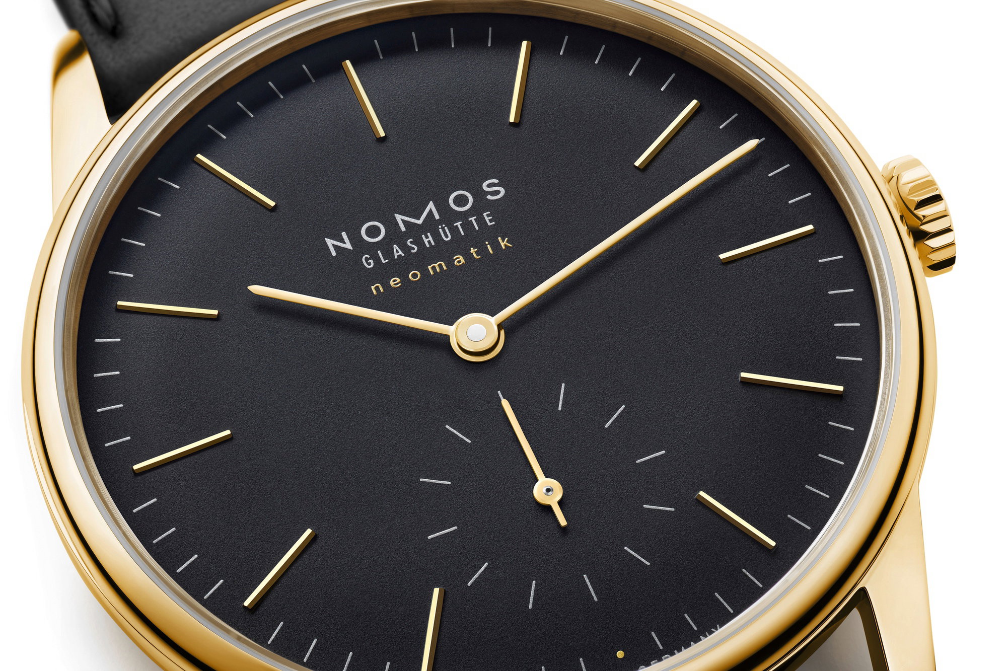 Nomos Glashütte Orion gold neomatik 36 new black – 350