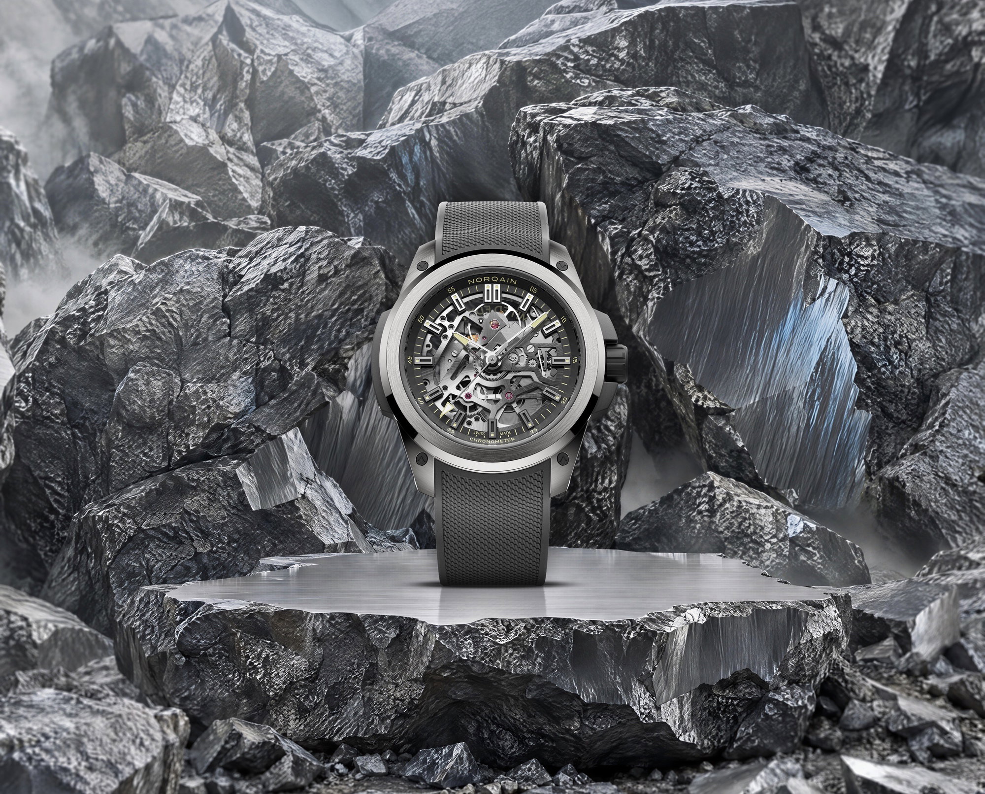 NORQAIN Wild ONE Skeleton 39 Titanium Limited Edition