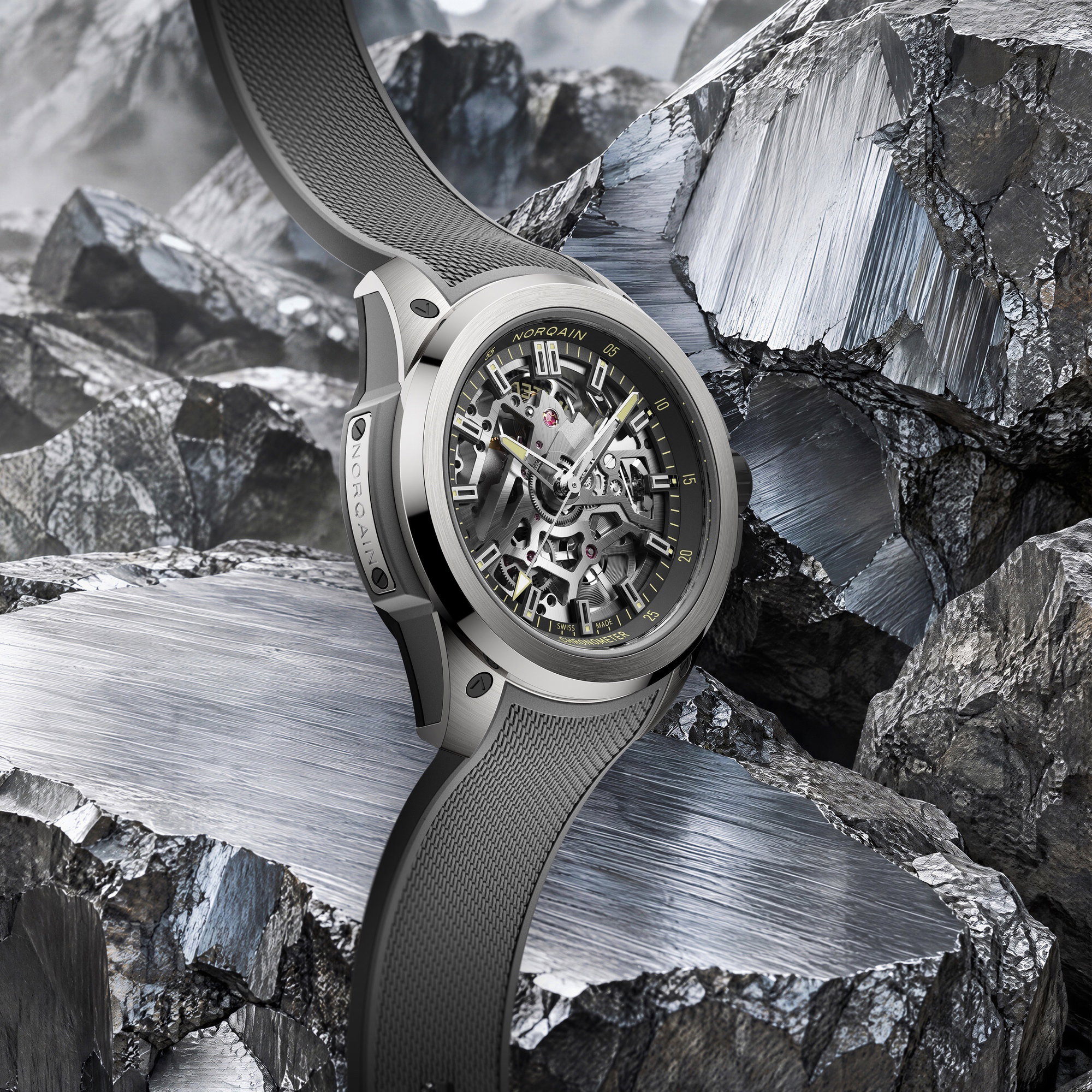 NORQAIN Wild ONE Skeleton 39 Titanium Limited Edition