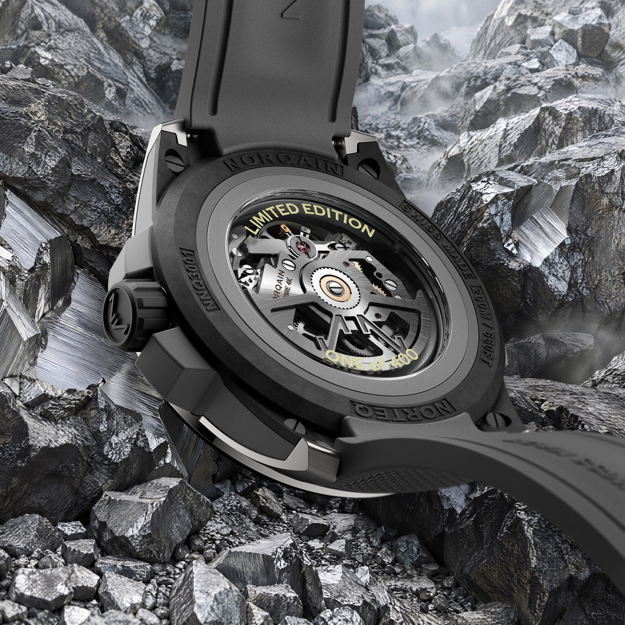 NORQAIN Wild ONE Skeleton 39 Titanium Limited Edition