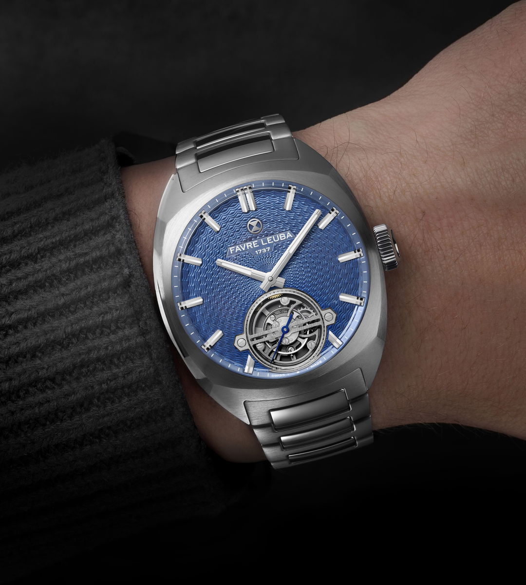 Favre Leuba Chief Tourbillon Guilloché Edition angled view